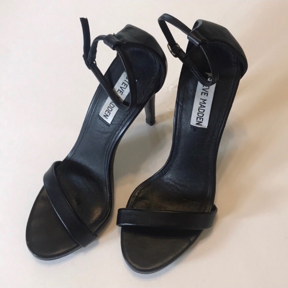 Steve Madden black strappy heels - Picture 3 of 3